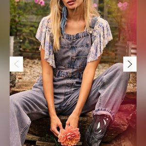 FREE PEOPLE We The Free Ziggy Denim Overalls